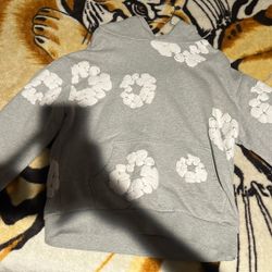 Grey And White Denim Tear Size Small 