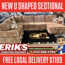 U SHAPED SOFA SECTIONALS ALL COLORS AVAILABLE 