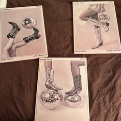 Retro Cowgirl Wall Art 