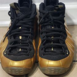 Size 12- Nike Air Foamposite One Metallic Gold