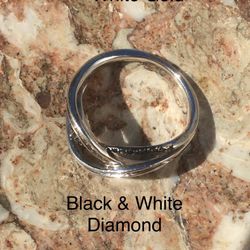 14 k White Gold Diamond Band 