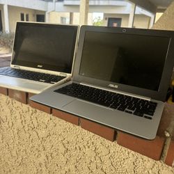 2 Laptops No Chargers