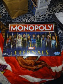 Monopoly Marvel Eternals Board Game With Collectible Tokens - Brand New