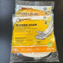 Frost King Rubber Foam Self Stick Weatherseal 