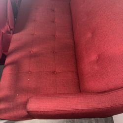 Small Red Sofa