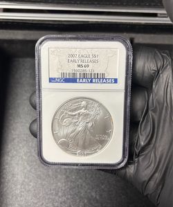 1oz .999 sliver round - American Silver Eagle 2007 MS69