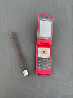 Samsung FlipShot SCH-U900 Red Verizon Swivel Phone Battery Cover UNTESTED AS-IS