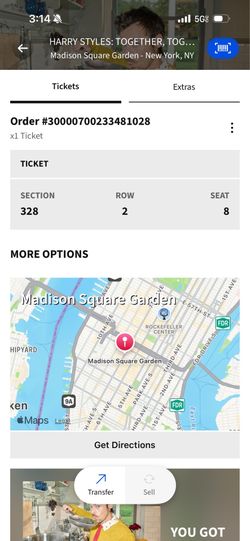 Harry Styles Ticket MSG NY Together Together Tour 2026