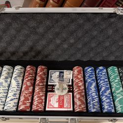 500 Piece Claytec Pocket Chip Set With Aluminum Case