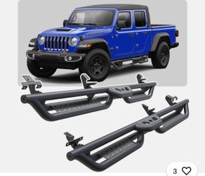 NEW IN BOX-For 2020-2025 Jeep Gladiator JT 4 Door Drop Side Step Running Board Nerf Bar