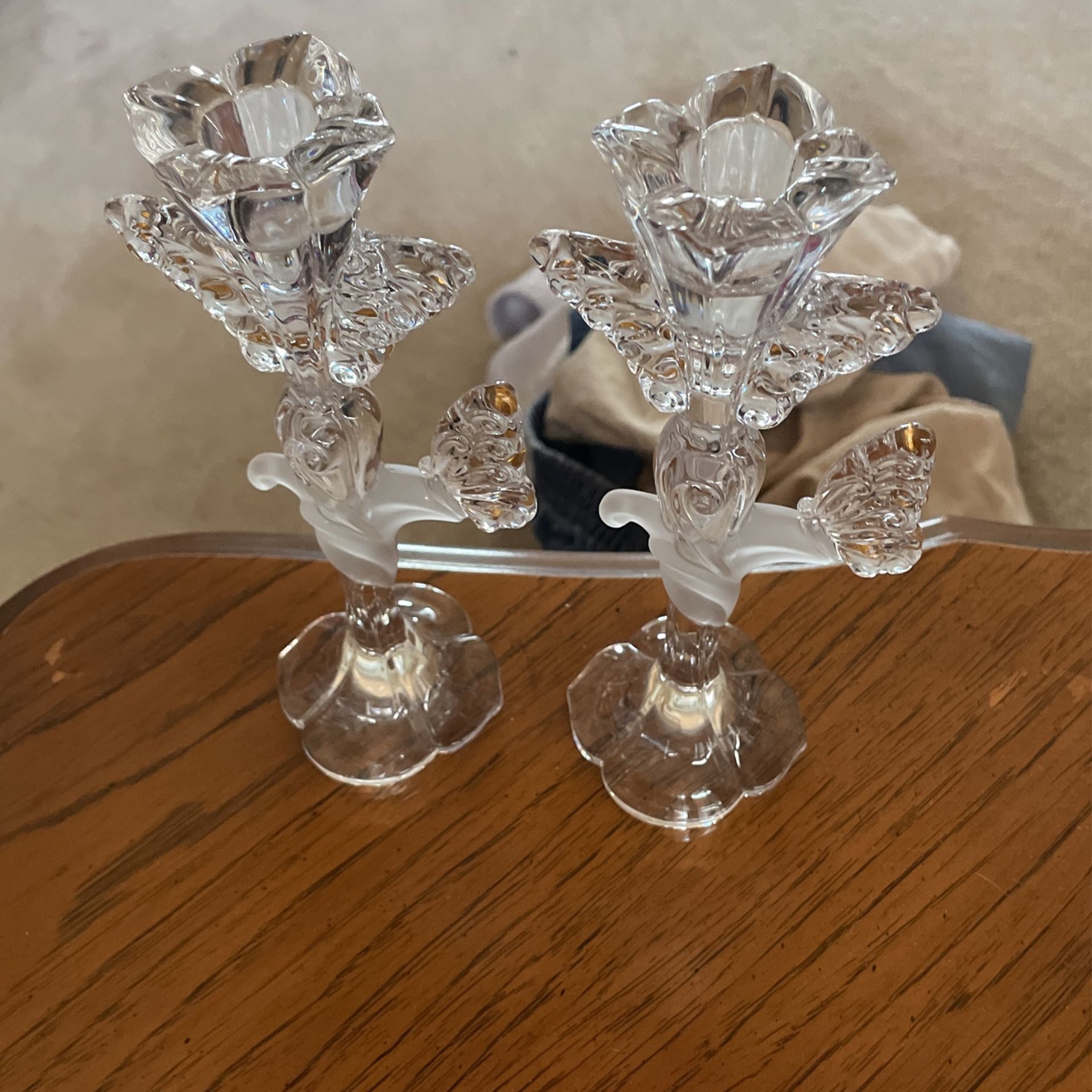 Lenox German Lead Crystal Candle Sticks