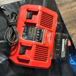 Milwaukee Battery And Charger 