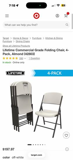 Lifetime chairs