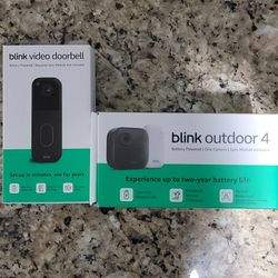 Blink Video Doorbell + Blink Outdoor 4 camera bundle 