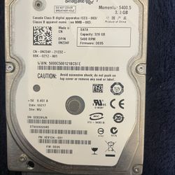 Seagate Hardrive 2.5” 320gb 
