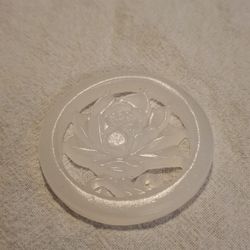 Antique Vintage Chinese Hand-carved Nephrite Jade Statue / Pendant.  Type A.  Perfect Condition!  Measures approximately 2." diameter.  Weighs .75 oun