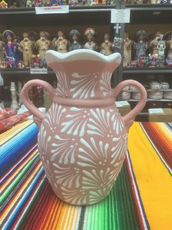💥 large Talavera pink on pink vase💥