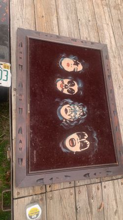 Kiss Band black velvet painted painting on velvet