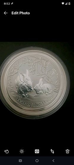 2011 Australia 1 kilo Silver Year of the Rabbit BU
