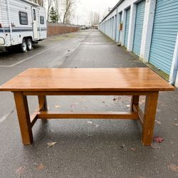 POTTERY BARN SOLID WOOD TABLE