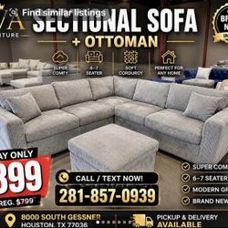 Sectional And Ottoman 