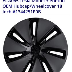4 x 2024 Tesla Model 3 Photon Wheel Caps