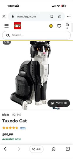 LEGO Ideas Tuxedo Cat #21349