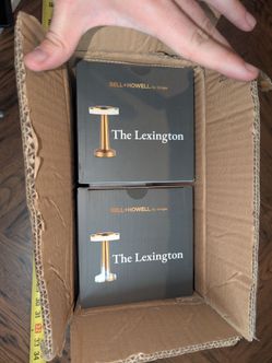 Two Bell and Howell Lexington Table Lamp Small Cordless Touch LED Rechargeable Lamps