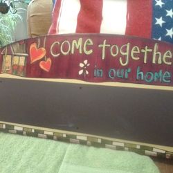 Wood Plaque Hand Painted