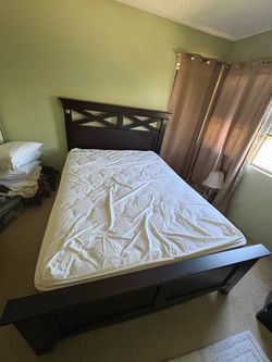 Bedframe and nightstand