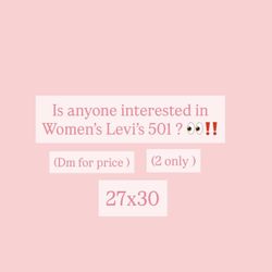 WOMEN LEVI’S 501