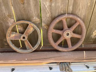 Vintage pulley wheels $10 each