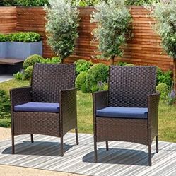 Outdoor Modern PE Rattan Armchair with Removable Cushions