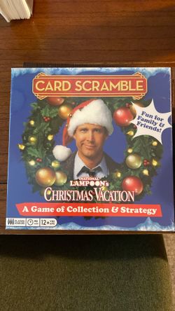 Card Scrabble game - Christmas vacation