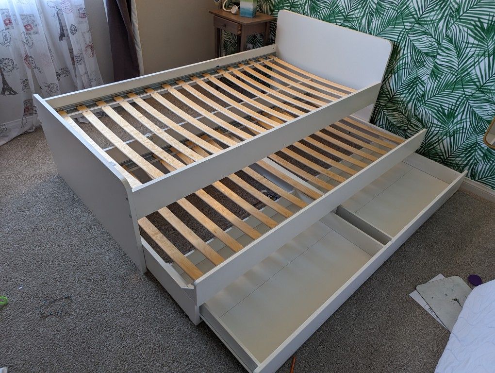 Ikea Trundle Bed, Twin