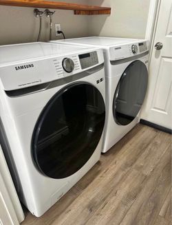 Samsung steam washer & gas dryer