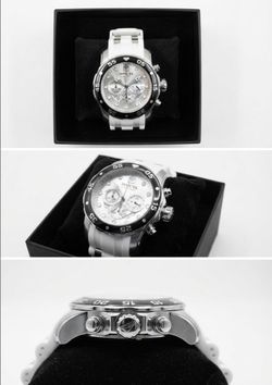 NIB Invicta Men's Speedway White Silicone Chrono Watch - MSRP $295