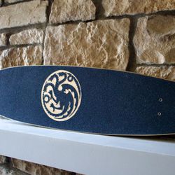 Handmade House Targaryen Longboard Wall Art