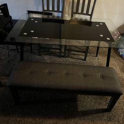Table Chairs And Bench