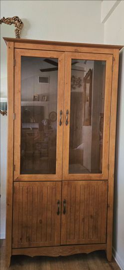 Bookcase with glass doors