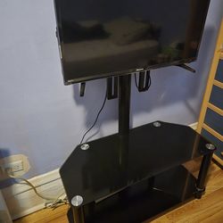 Glass tv stand