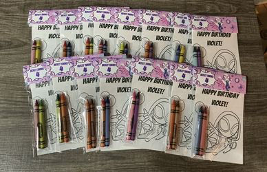 Ghost Spider Birthday Favor Coloring Packs