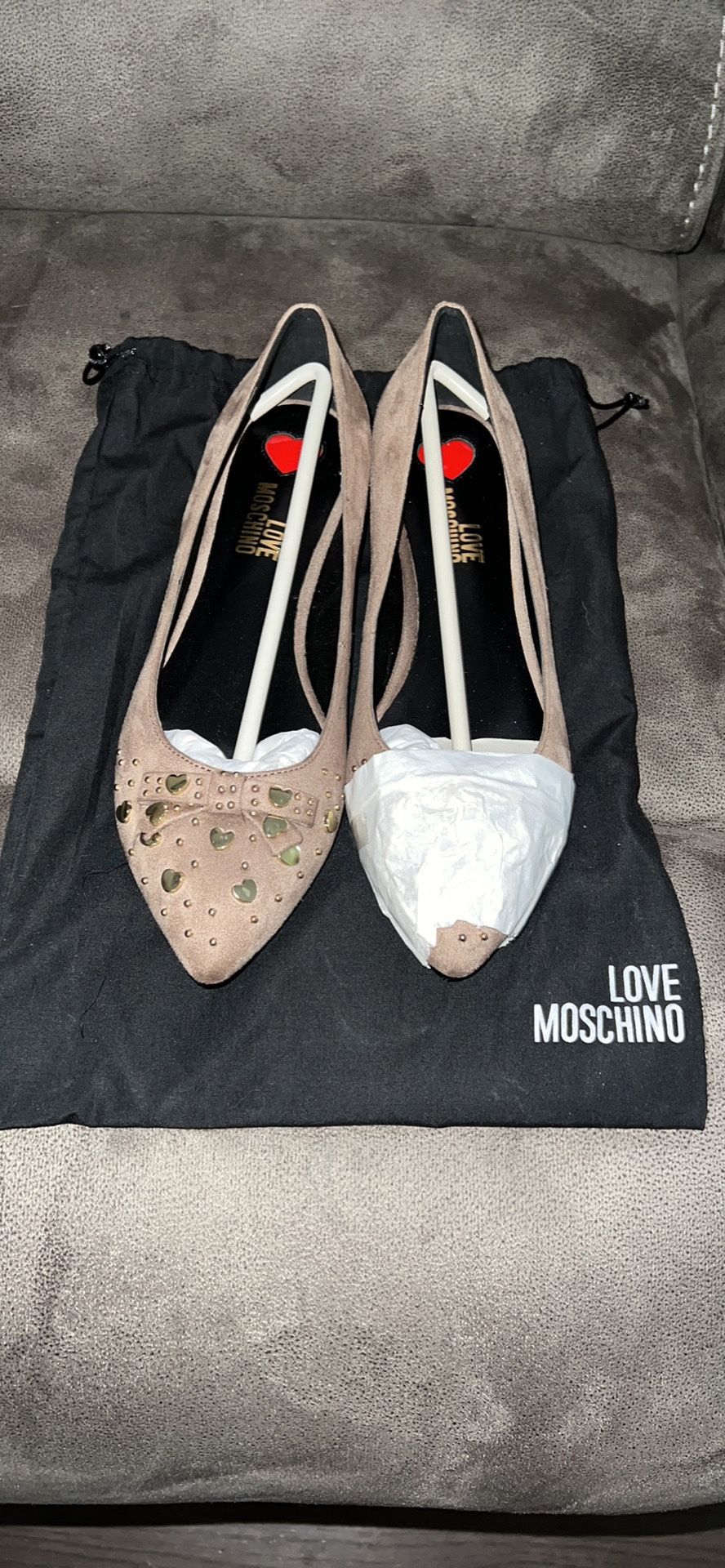 Love Moschino Ballet Flats Size 8