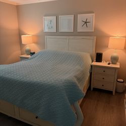 Queen Bedframe And 2 Nightstands
