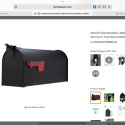 Admiral Metal Mailbox Only.