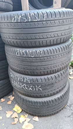 245 45 19 (4) all season used tires FREE installation