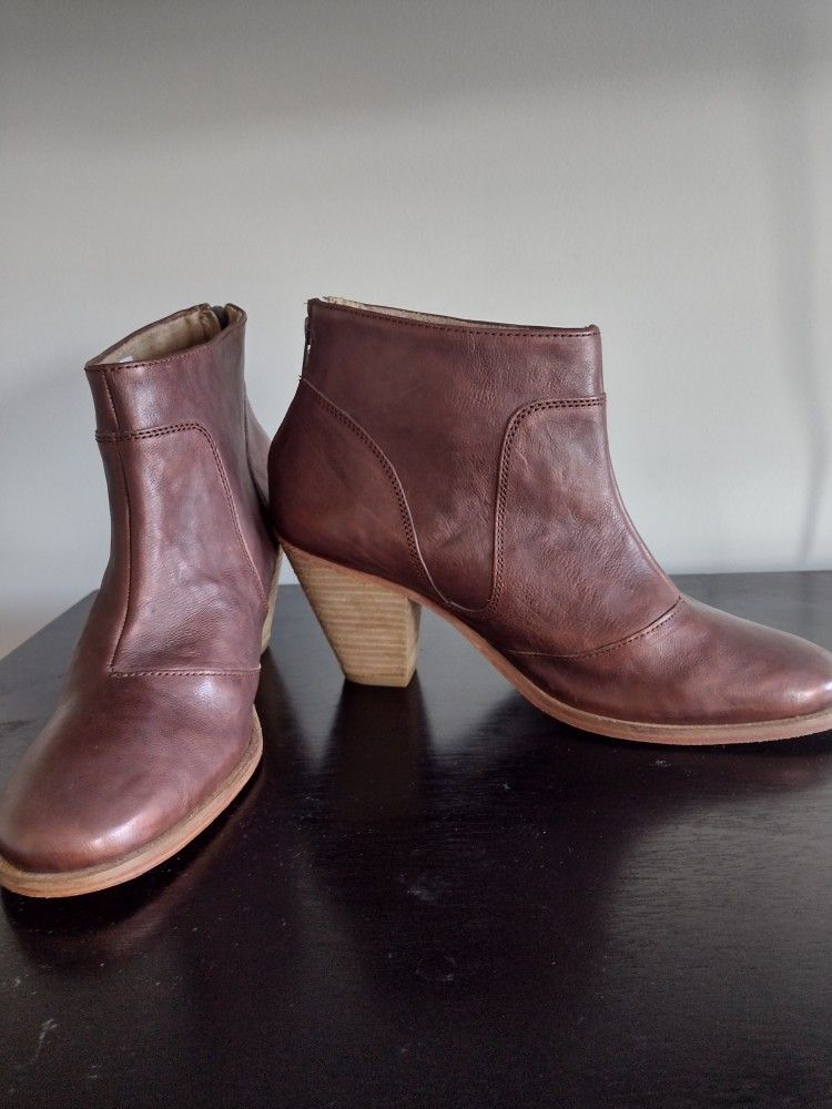 Leather J Shoes Ankle Boots