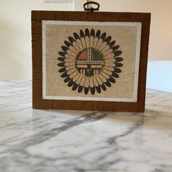 Extremely Rare Hand Made Native Sand Art