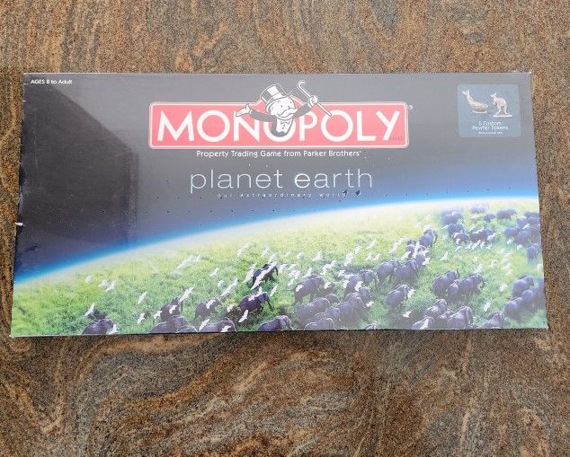 NEW = Monoply "Planet Earth" Edition = Sealed