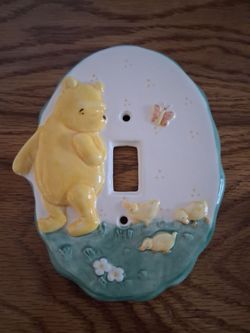 Winnie the Pooh light switch plate